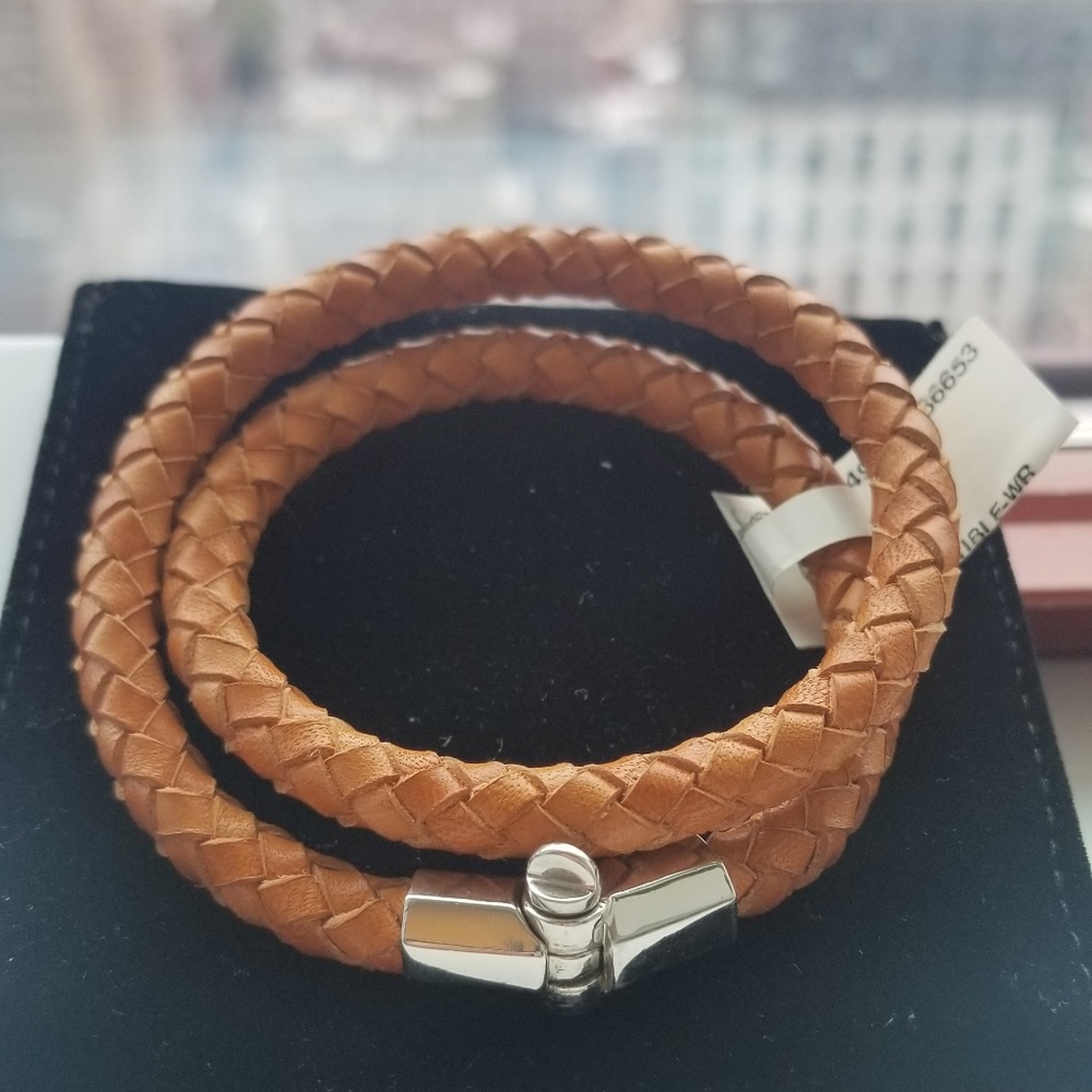 Miansai Rovos Double-Wrap Leather Bracelet